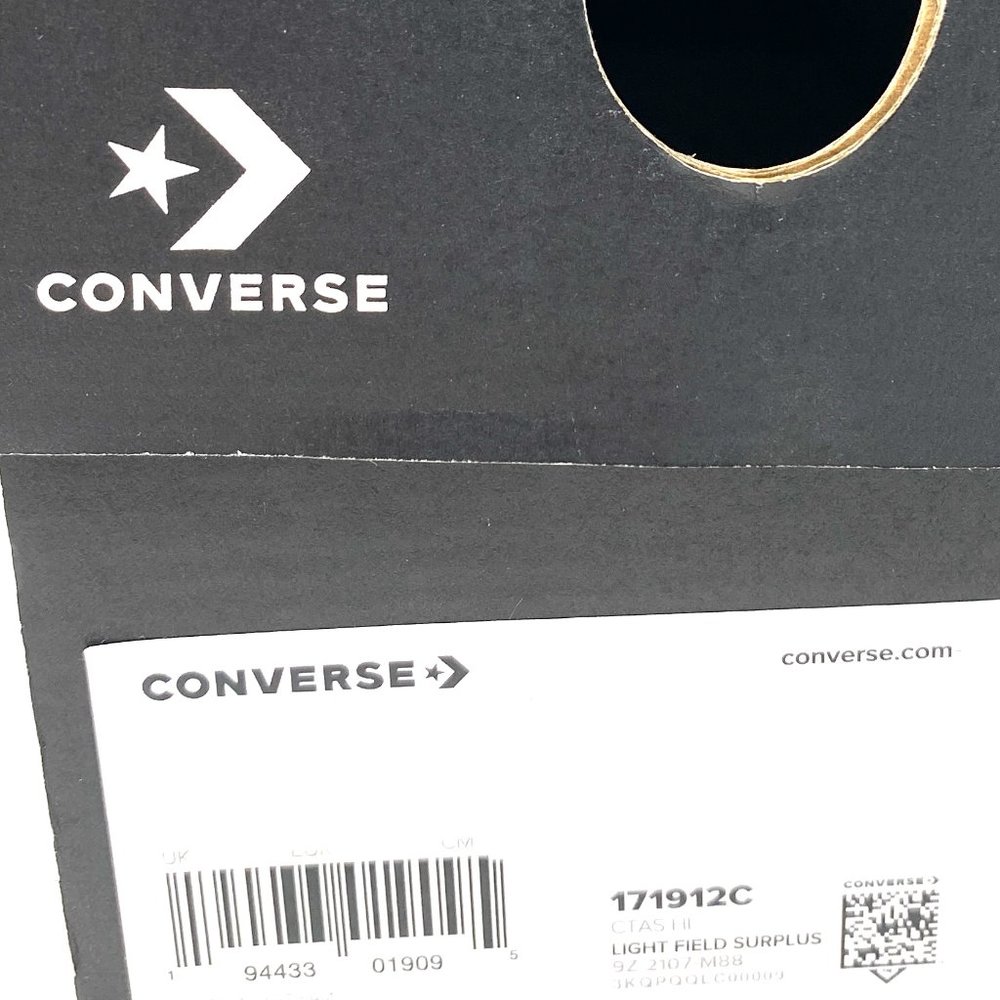 Converse Shoes Men's Size 171912C CTAS High Top Light Field Surplus Green Canvas - Picture 8 of 9